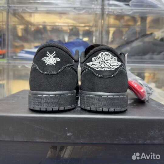 Кроссовки Nike Air Jordan 1 Low Black Phantom