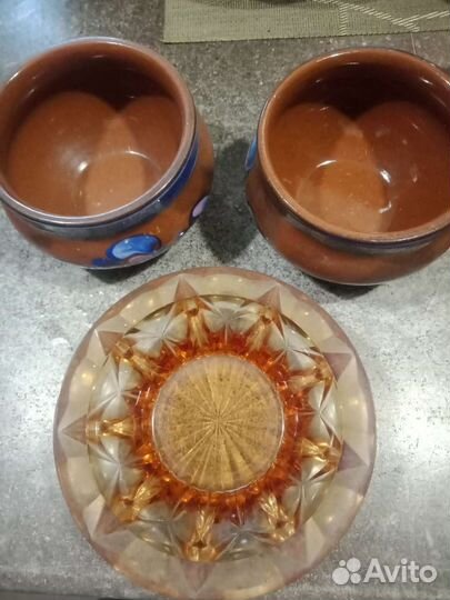 Глиняный кувшин ссср,статуэтки,горшочки