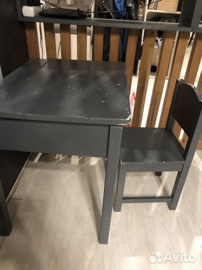 Детский стол и стул IKEA