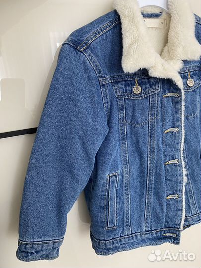 Куртка джинсовая для девочек деним 110