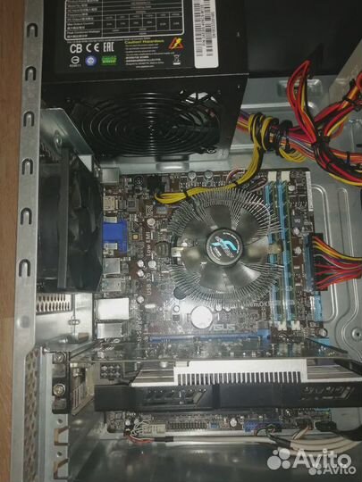 Core i7-2600-8 потоков+Asus B75+16Гб+кулер
