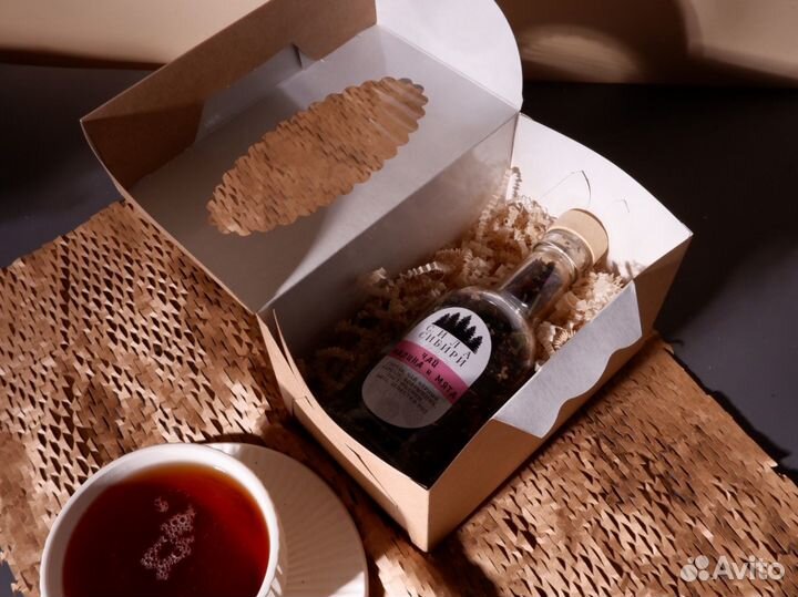 Подарочный набор чай в бутылке