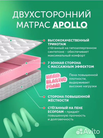 Матрас новый ортопедический