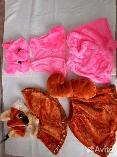 Новогодний костюм белки и поросёнка