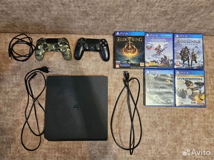 Sony playstation 4 slim 1 tb с играми