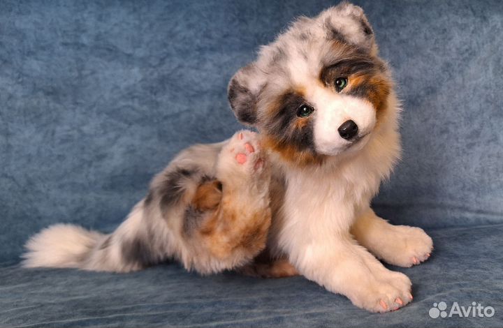 Авторская игрушка щенок Аусси