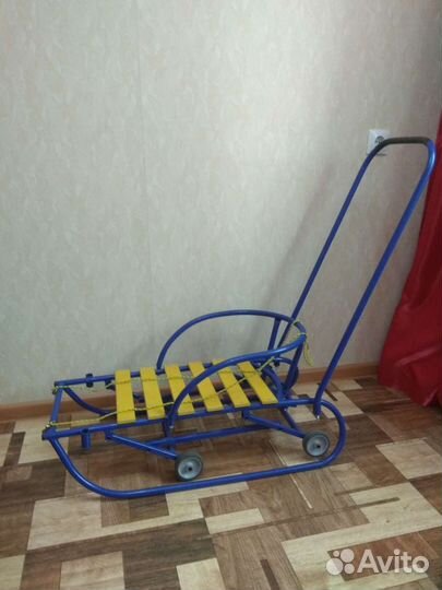 Детские санки с колесами