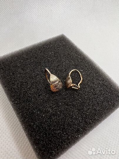 Серьги золотые 585-583 проба