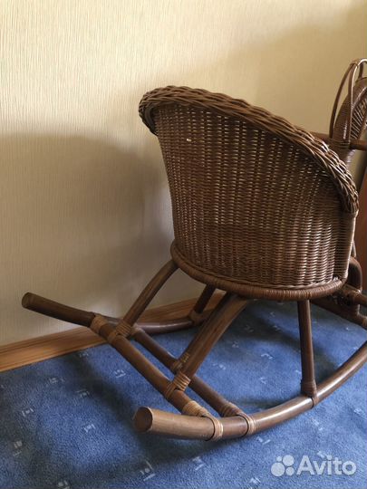 Детская качалка ротанг