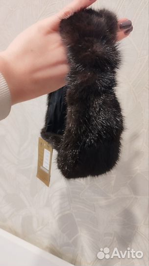 Повязка на голову норковая