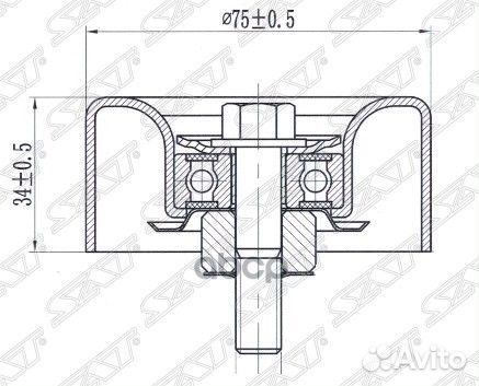 Ролик приводного ремня обводной infiniti EX35/3
