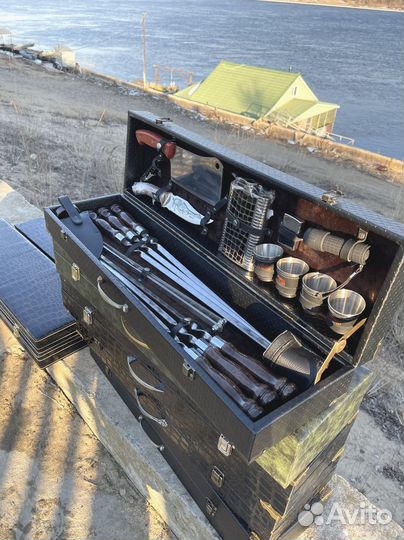 Набор шашлычный в кейсе