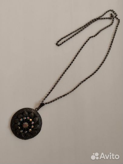 Кулон винтаж СССР на длинной цепочке