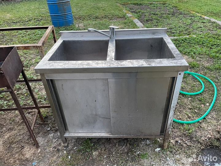 Мойка из нержавейки стол-купе