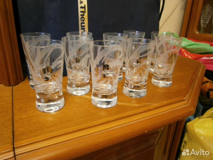Стаканы стопки ударопрочное стекло красивые