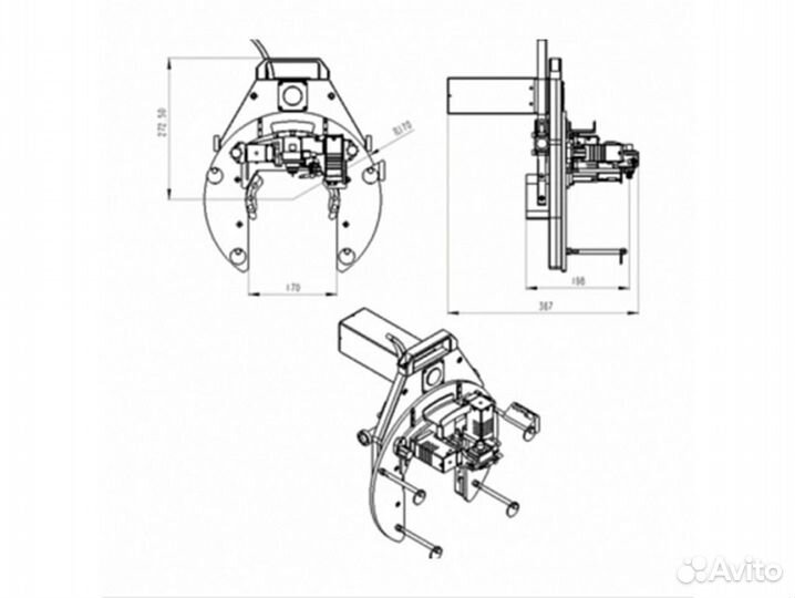 Открытая головка для орбитальная сварки MWG-325