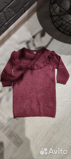 Платье вязаное на девочку