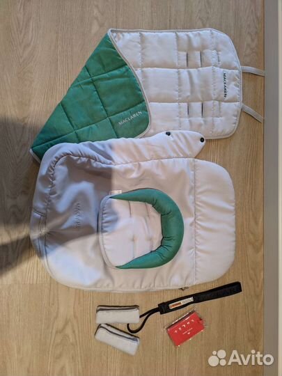 Коляска-трость maclaren techno xlr silver/green