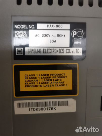 Музыкальный центр samsung