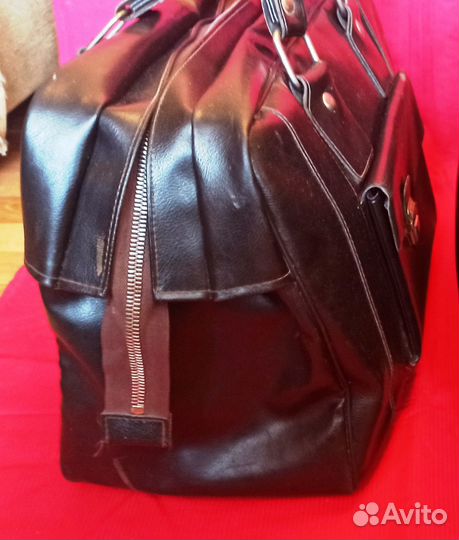 Саквояж/сумка/портфель СССР Нат. кожа