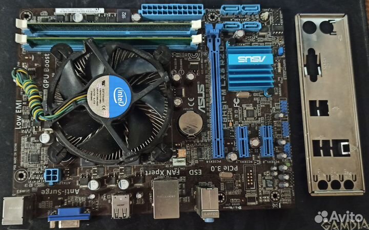 Материнская плата 1155 + i3 3220 + 8 Gb