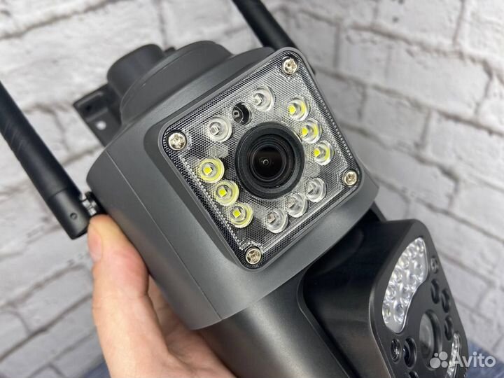 Уличная 4G камера с симкартой и двойным объективом