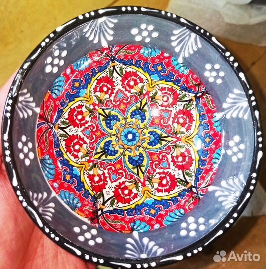 Турецкая пиала 15 см. полуручнная роспись оптом