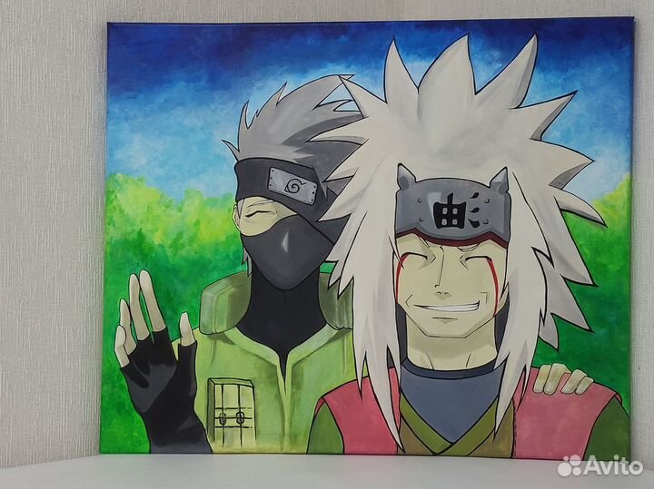 Интерьерная картина Какаши и Джерайа