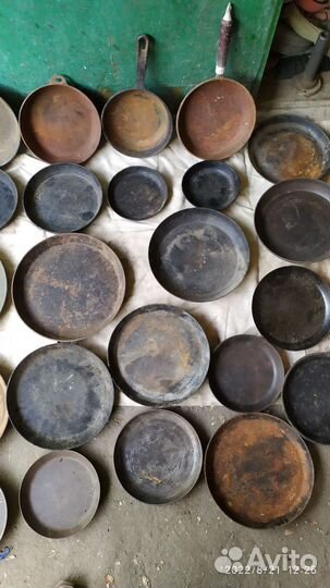 Сковороды чугунные, утятницы СССР