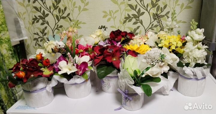 Цветочные композиции на стол