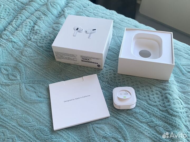 Коробка и амбушюры airpods pro (L, S)