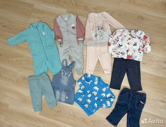 Пакет вещей для девочки 80 86 осень