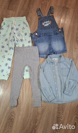 Детские вещи пакетом на девочку 110р