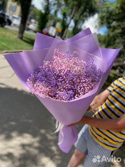 Букет из гипсофилы, цветы Самара. Доставка цветов