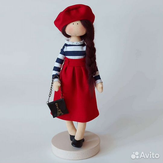 Кукла текстильная интерьерная Француженка