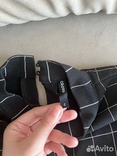 Черное боди Cropp