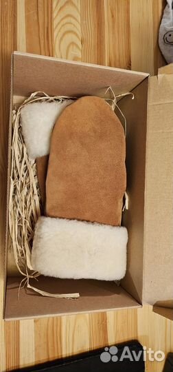 Варежки меховые женские