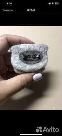 Брошь ручной работы 