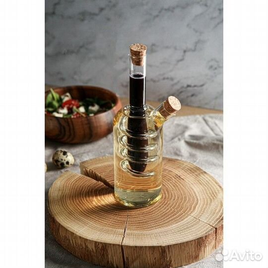 Бутыль стеклянная для соусов и масла 2 в 1 'Фьюжн