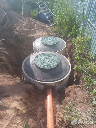 Септик из бетонных колец под ключ