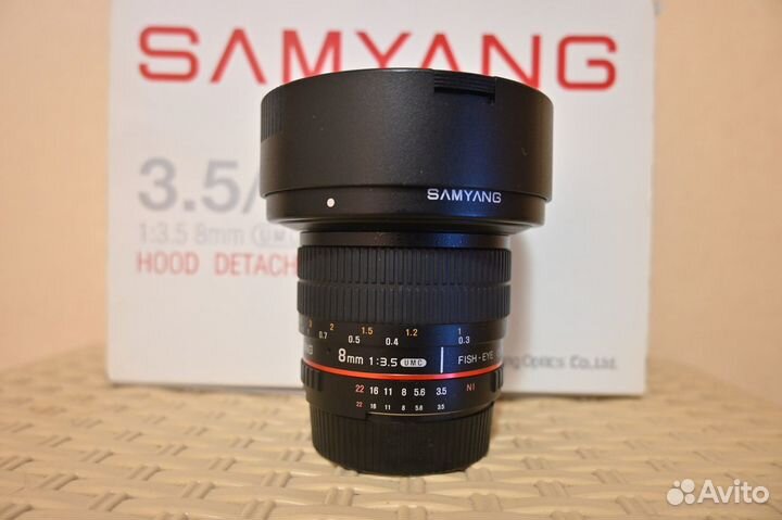 Объектив Samyang 8mm 1:3.5 fish-EYE CS II Nikon