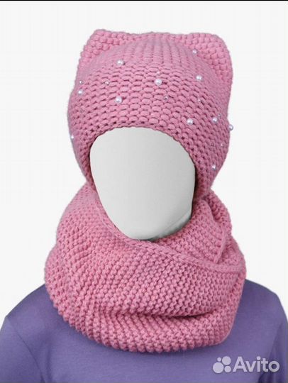 Комплект шапка, снуд