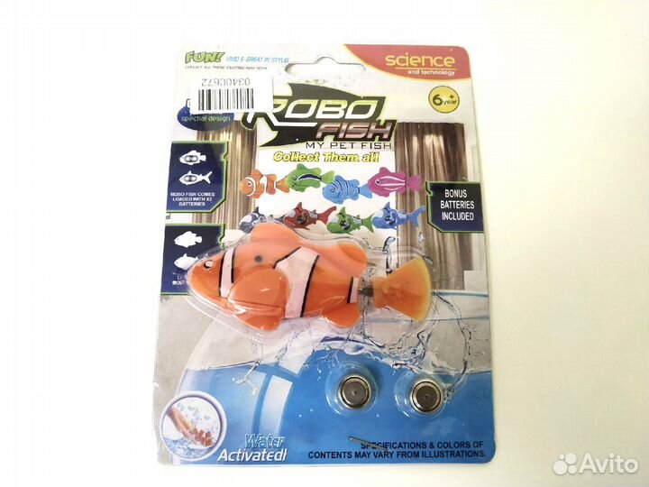 Роборыбка на батарейках