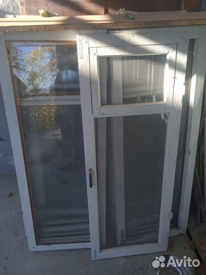 Деревянные окна со стеклопакетом бу