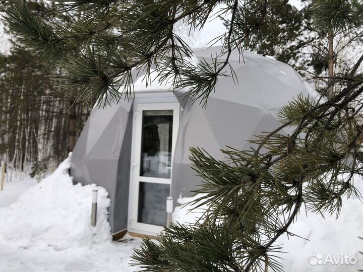 Геокупол Шатер Зима 8 метров