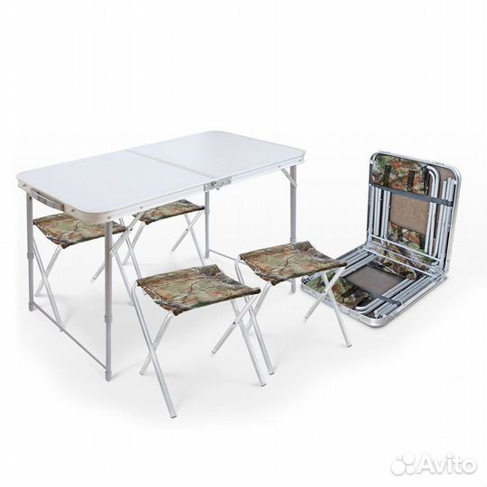 Стол складной туристический +4 стула