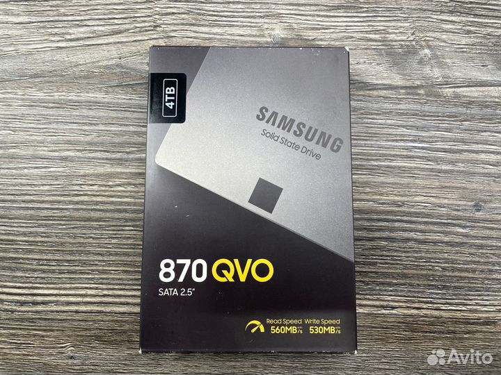 SSD Samsung 870 QVO 4 тб MZ-77Q4T0BW