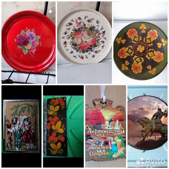 Панно Подносы СССР, Народные художеств. промыслы