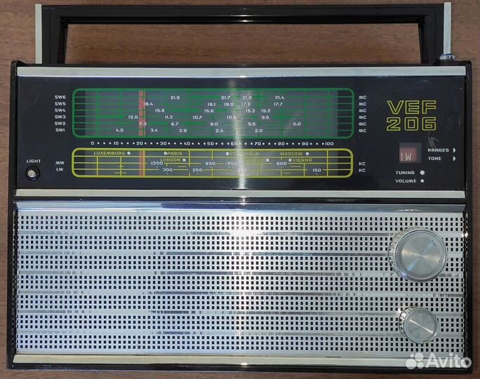 Радиоприемник VEF-206 Латвийская сср