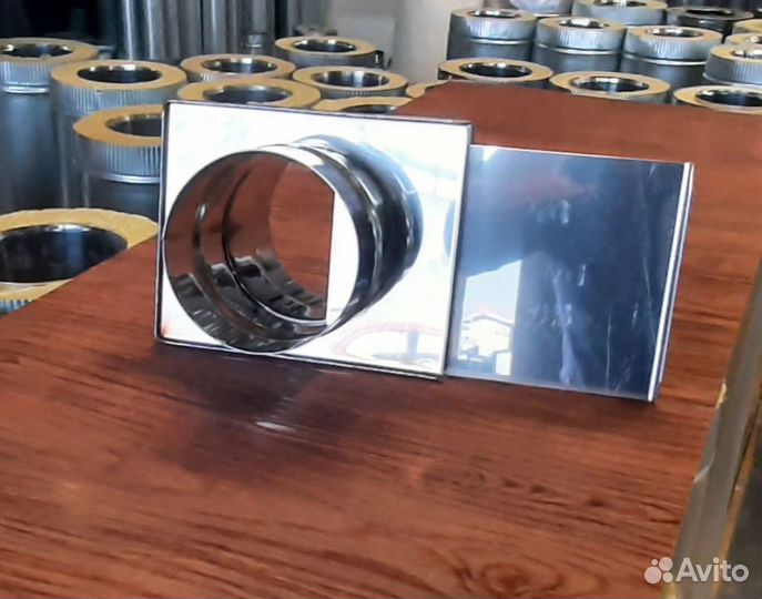 Дымоход шибер-задвижка D115 нерж.1мм